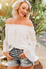 Load image into Gallery viewer, Sweet Caroline Dot Off the Shoulder Tunic Top