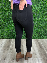 Load image into Gallery viewer, Judy Blue “Black as Night” High-Rise Skinny Button-Fly Jeans