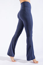 Load image into Gallery viewer, Rae Mode Navy Flared Yoga Pants