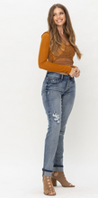 Load image into Gallery viewer, Judy Blue - The &quot;Billie Button-Fly&quot; Boyfriend Jeans