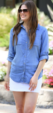 Load image into Gallery viewer, Gracie Basic Chambray Top