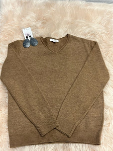 Hemish-Beary Brown Knitted Long-Sleeve