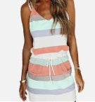 Load image into Gallery viewer, The Sailor Stripe Mini Dress