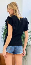 Load image into Gallery viewer, The Reba Ruffle Sleeve Top