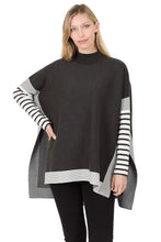 Load image into Gallery viewer, Penelope Stripe Poncho