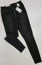 Load image into Gallery viewer, Judy Blue “Black as Night” High-Rise Skinny Button-Fly Jeans