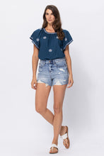 Load image into Gallery viewer, Judy Blue Hi-Rise Destroyed Denim Shorts