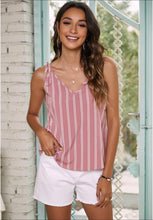 Load image into Gallery viewer, Pretty in Pink Striped Tank