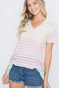 The Spring Striped Pastel Tee