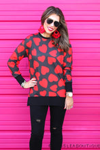 Load image into Gallery viewer, Valentine&#39;s Night Heart Everyday Tunic
