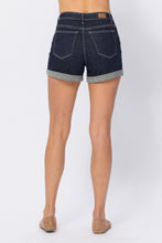 Load image into Gallery viewer, Judy Blue Stone Wash Open Seam Cuff Shorts (High Rise)