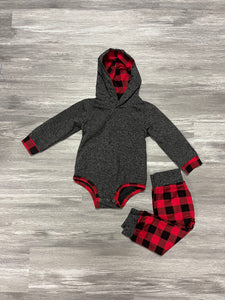 The Cuddly Buffalo Two-Piece Hoodie Set