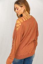 Load image into Gallery viewer, The “Callie Cold Shoulder” Long Sleeve Top
