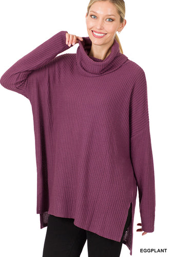 The Bonnie Brushed Thermal Waffle Sweater