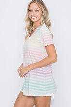 Load image into Gallery viewer, The Spring Striped Pastel Tee